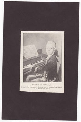 Mozart in his ninth year